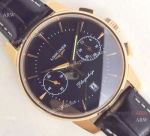 Swiss 7750 Longines Flagship Black Face Gold Watch